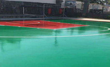 普洱篮球场翻新地面